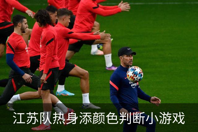 江苏队热身添颜色判断小游戏